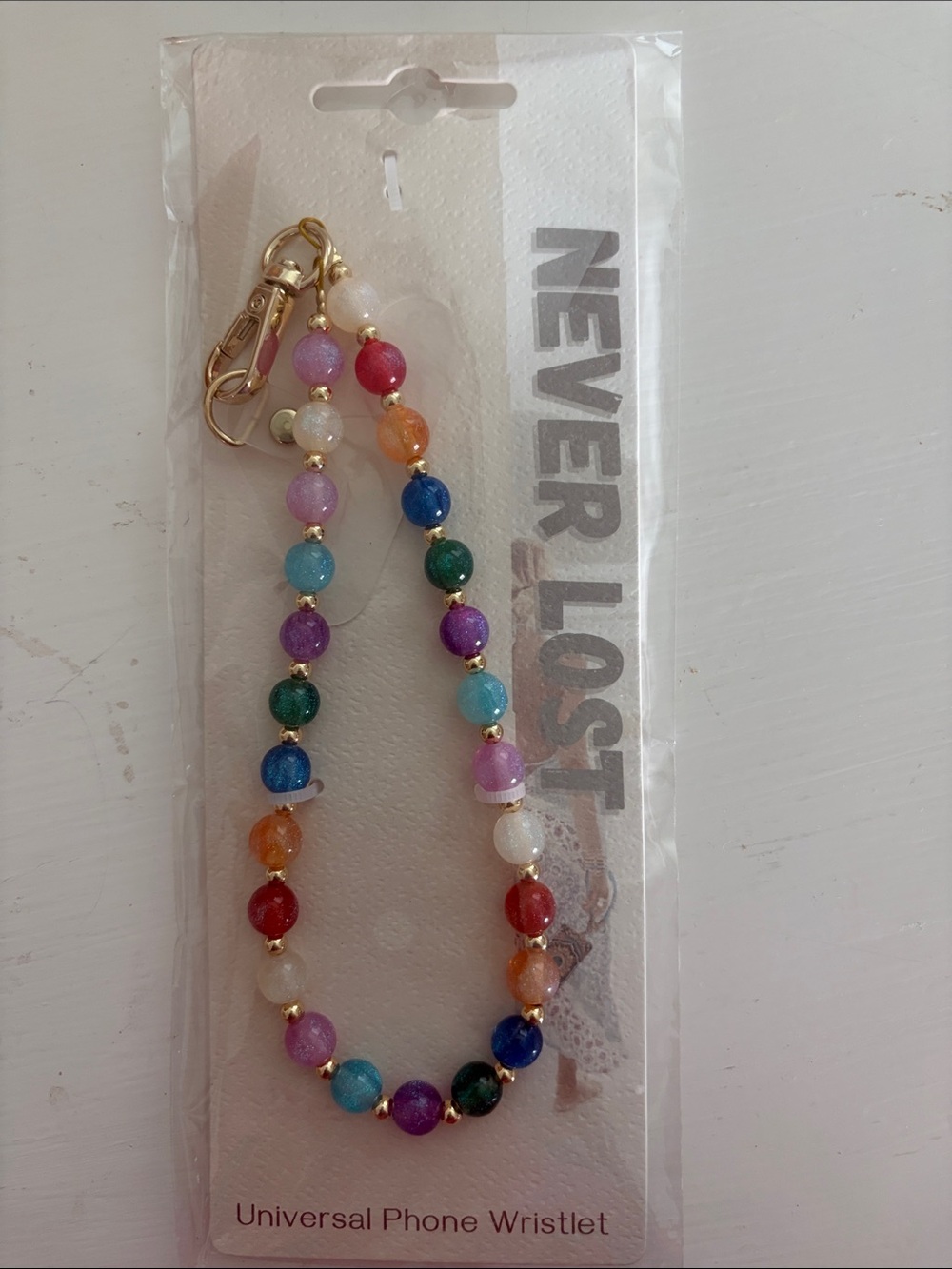 Multicolor Beaded Universal Phone Wristlet